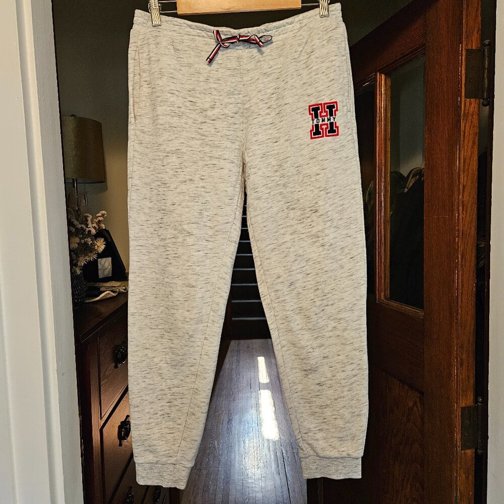 Tommy Hilfiger Women's Sweatpants - White/Gray Color - Size Medium